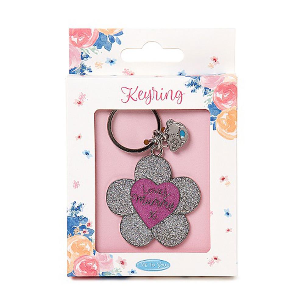 Lovely Mummy Flower Enamel Me to You Bear Key Ring Extra Image 1